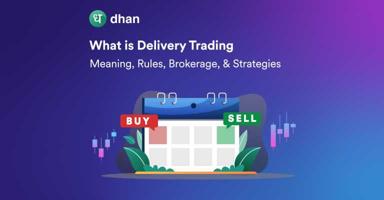 This image is a banner for "What is Delivery Trading".