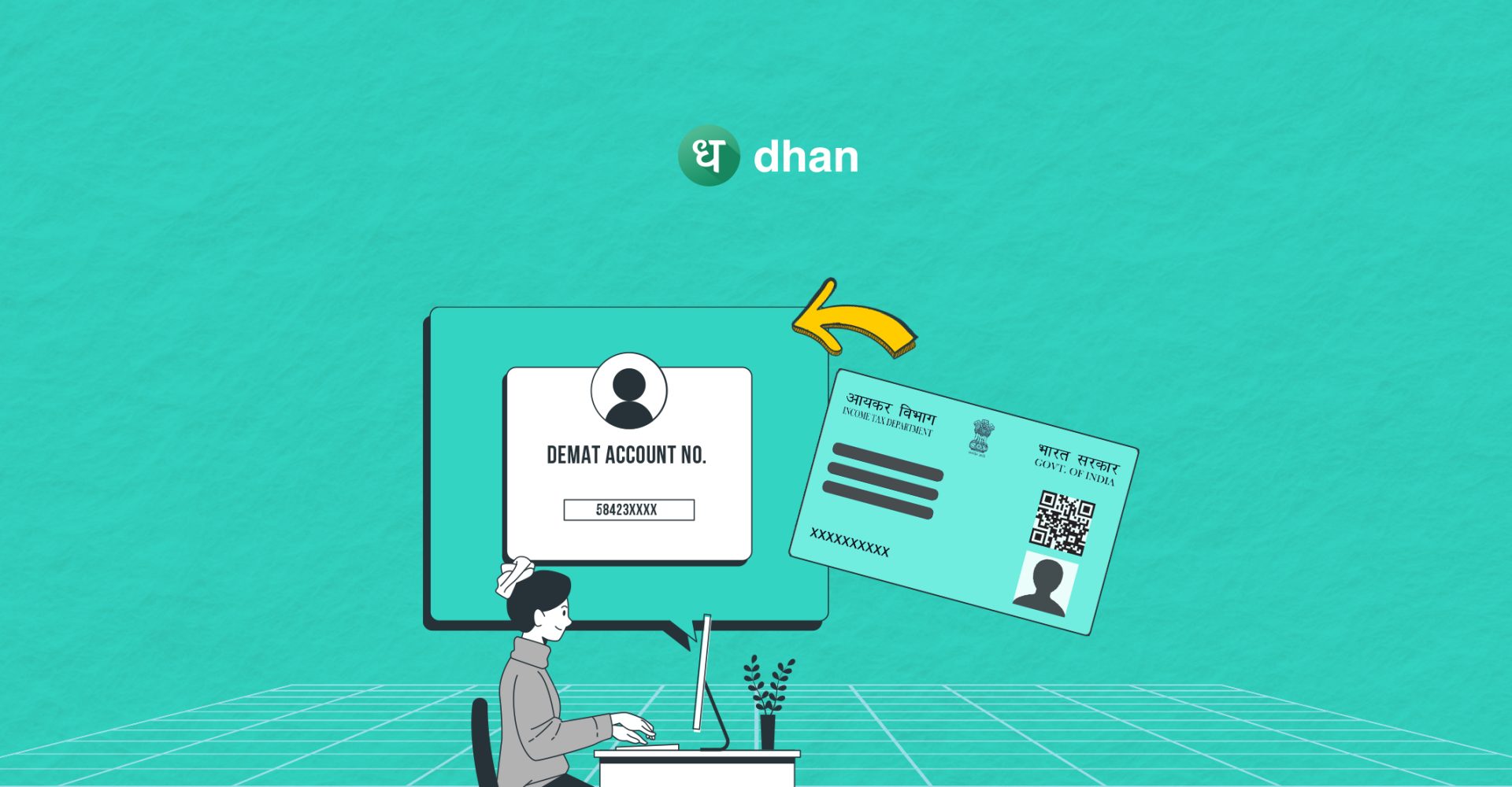 This image refers to how to get a demant account number using pan