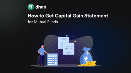 This image refers to get capital gain statement for mutual funds