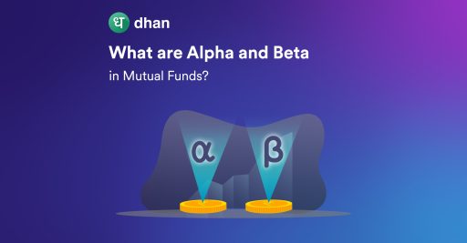 This image refers to what are alpha and beta in Mutual funds