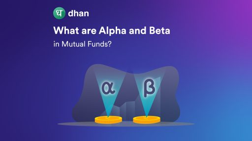 This image refers to what are alpha and beta in Mutual funds